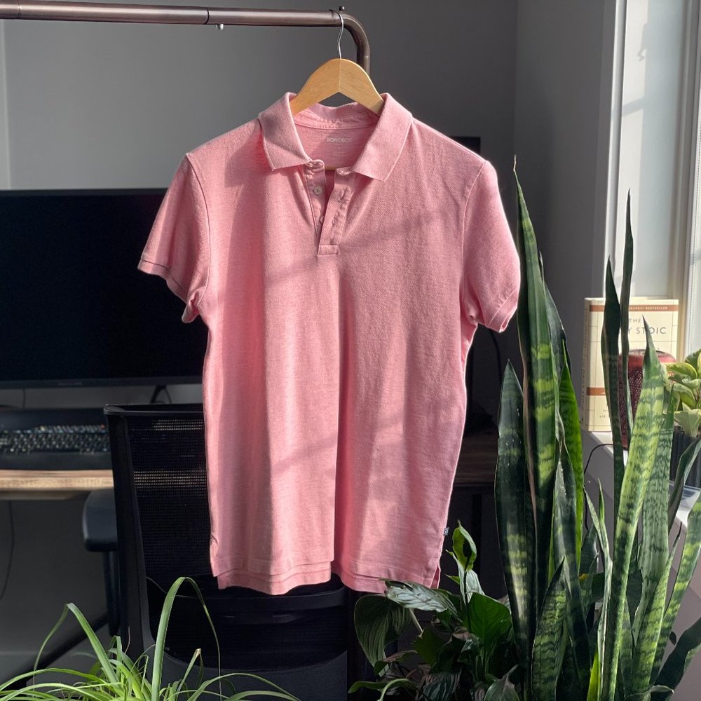 Bonobos Classic Pique Slim Fit Polo (Pink)